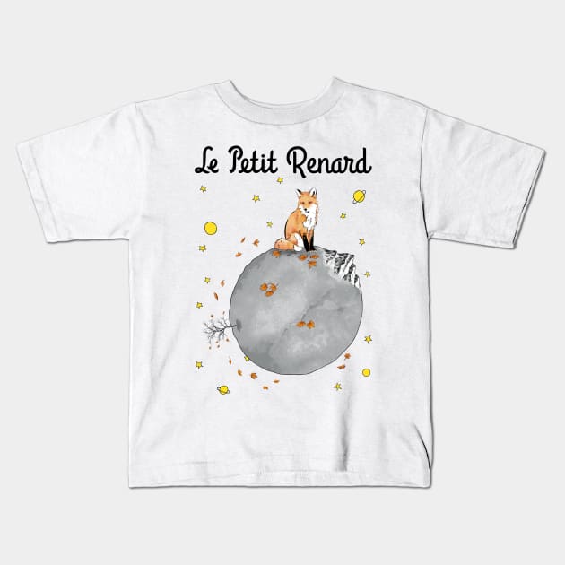 Le Petit Renard Kids T-Shirt by DrMonekers